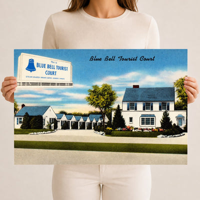 Blue Bell Tourist Court — Vintage Maryland Postcard