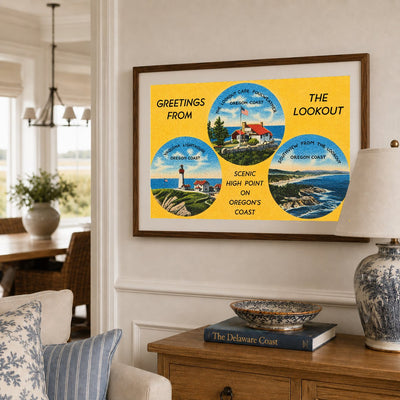 Foulweather, Cape, OR: Greetings from the Lookout, scenic high point on Oregon's coast