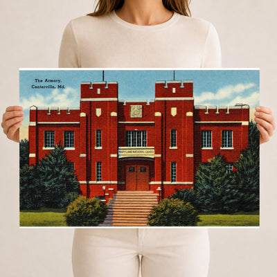 The Armory, Centerville, MD — Vintage Maryland Postcard