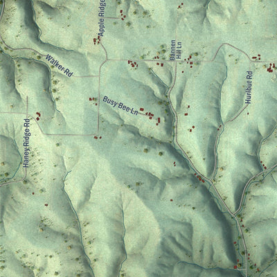 Close-up of the map of Scott, Crawford County, Wisconsin print showing street and building detail