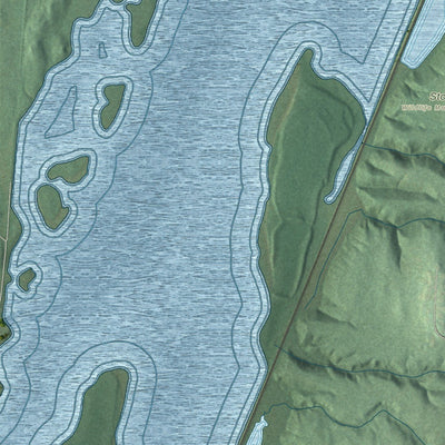 Close-up of the map of Stockport, New York print showing street and building detail