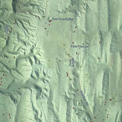 Close-up of the map of Centerville, Michigan print showing street and building detail