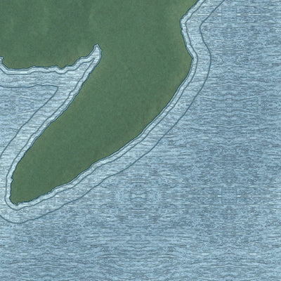 Close-up of the map of Shokan, New York print showing street and building detail