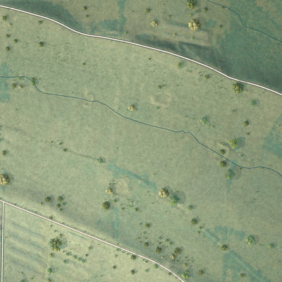 Close-up of the map of Corinth, Arkansas print showing street and building detail