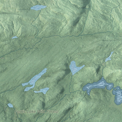 Close-up of the map of Stratford, New York print showing street and building detail