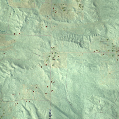 Close-up of the map of Crystal, Oceana County, Michigan print showing street and building detail