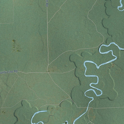 Close-up of the map of Holland, Missaukee County, Michigan print showing street and building detail