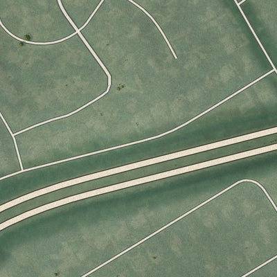 Close-up of the map of Glenview Manor, Kentucky print showing street and building detail