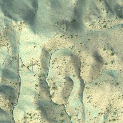 Close-up of the map of Silver Cliff, Colorado print showing street and building detail