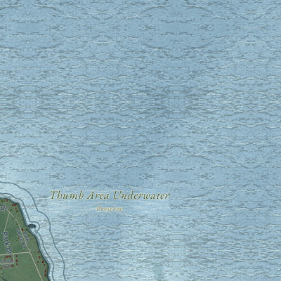 Close-up of the map of Huron, Huron County, Michigan print showing street and building detail