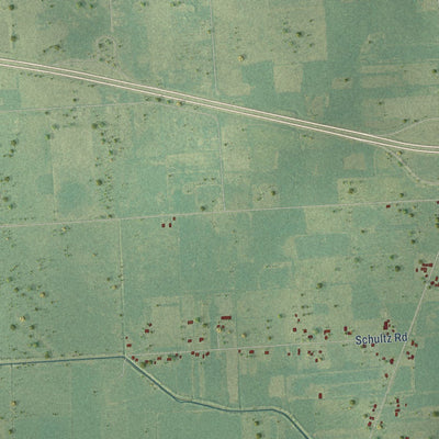 Close-up of the map of Berlin, St. Clair County, Michigan print showing street and building detail