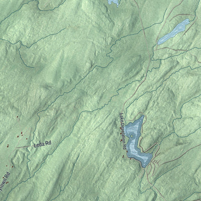 Close-up of the map of Providence, New York print showing street and building detail