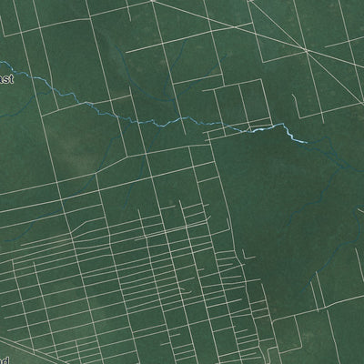 Close-up of the map of Buena Vista, New Jersey print showing street and building detail