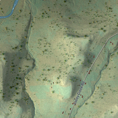 Close-up of the map of Osceola, Pennsylvania print showing street and building detail