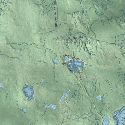 Close-up of the map of Haight, Michigan print showing street and building detail