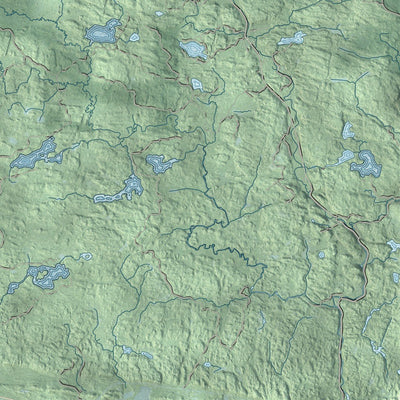 Close-up of the map of L'Anse, Baraga County, Michigan print showing street and building detail