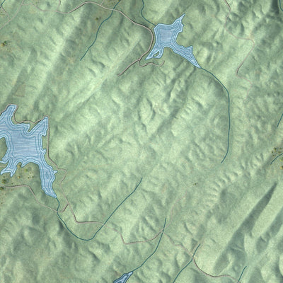 Close-up of the map of Vincent, Alabama print showing street and building detail