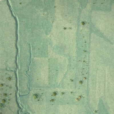 Close-up of the map of Stantonville, Tennessee print showing street and building detail