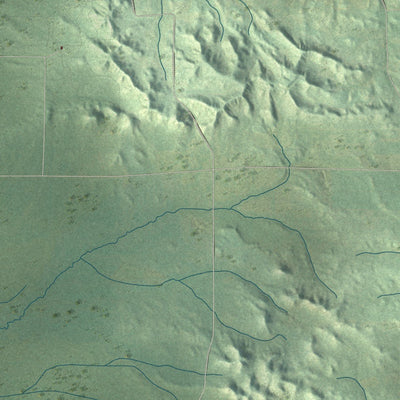 Close-up of the map of Millston, Wisconsin print showing street and building detail