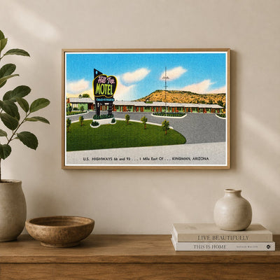 Kingman, AZ: Hill Top Motel, U.S. highways 66 and 93, I mile east of- Kingman