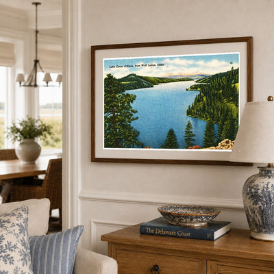 Coeur d'Alene Lake, ID: Lake Coeur d'Alene, from Wolf Lodge