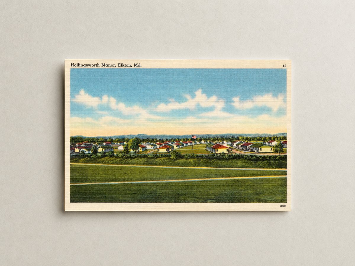 Hellingsworth Manor, Elkton, MD — Vintage Maryland Postcard