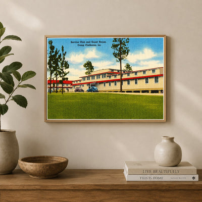 Forest Hill, LA: Service Club and Guest House, Camp Claiborne