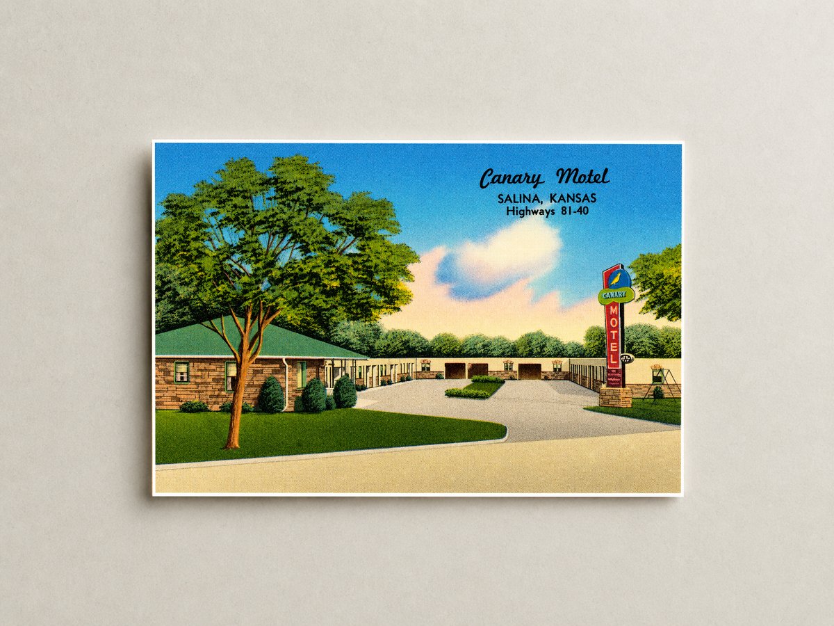 Salina, KS: Canary Motel, Salina, Kansas, Highways 81-40