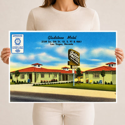 Las Vegas, NV: Gladstone Motel, 2109 So. 5th St. (U.S. 91 & 466)