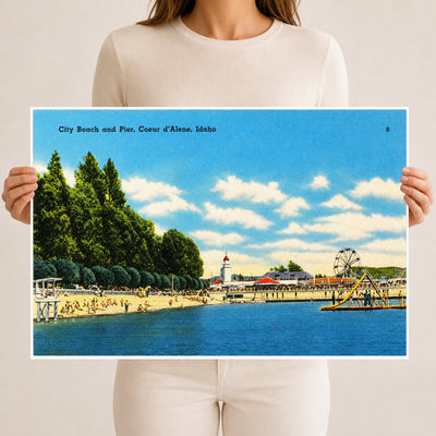 Coeur d'Alene, ID: City beach and pier