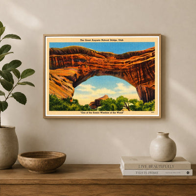 Natural Bridges National Monument, UT: The Great Augusta Natural Bridge, Utah, "One of the scenic wonders of the world"