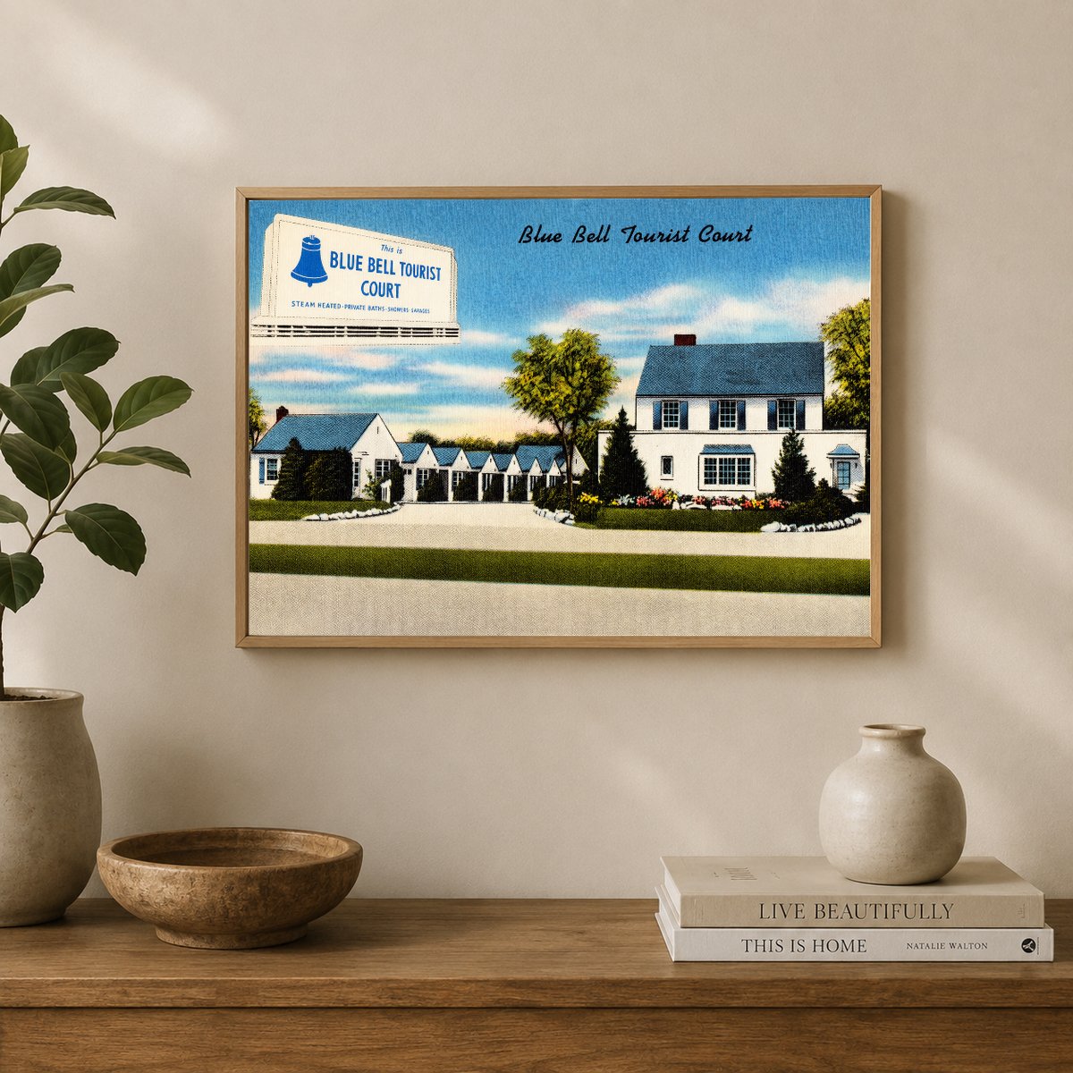 Blue Bell Tourist Court — Vintage Maryland Postcard