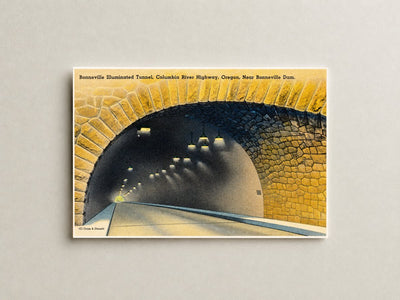 OR: Bonneville Illuminated Tunnel, Columbia River Highway, Oregon, near Boneville Dam