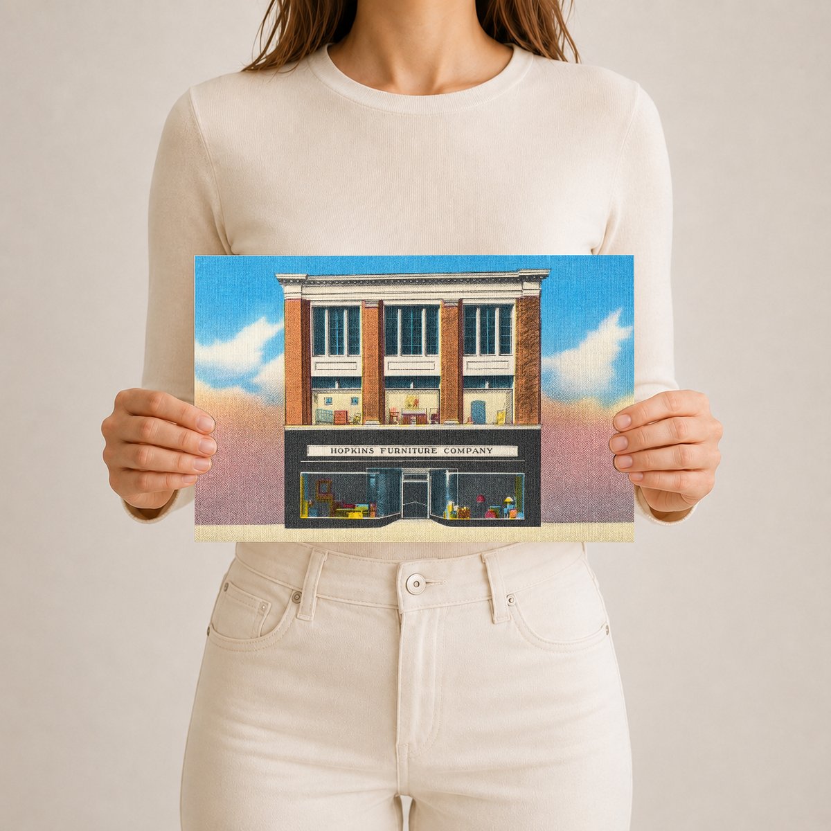 Hopkins Furniture Company — Vintage Maryland Postcard