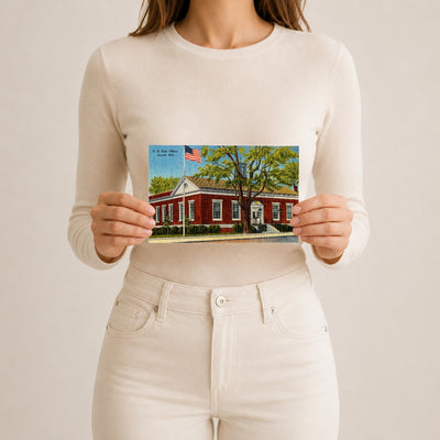 U. S. Post Office, Laurel, MD — Vintage Maryland Postcard