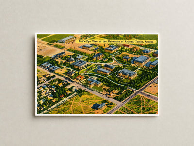 Tucson, AZ: Bird's-eye view of the University of Arizona