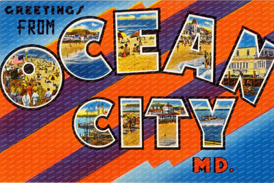 Greetings from Ocean City — Vintage Maryland Postcard