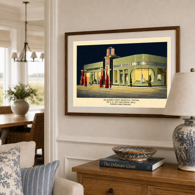 McAlester, OK: Roarin' Rohrer, Oklahoma's most beautiful station on U.S. 270, McAlester, Okla., stream lined service