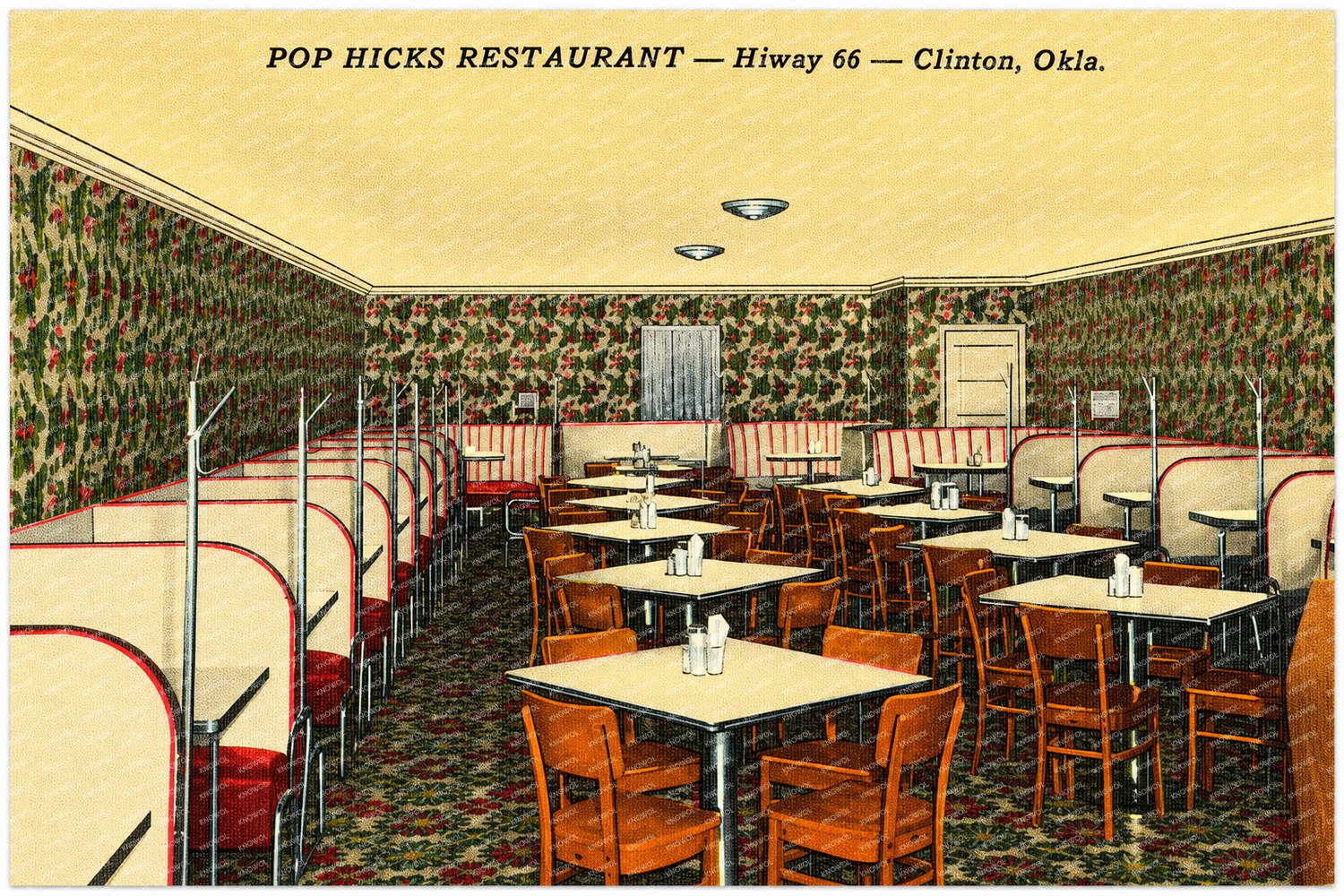 Clinton, OK: Pop Hicks Restaurant -- Hiway 66 -- Clinton