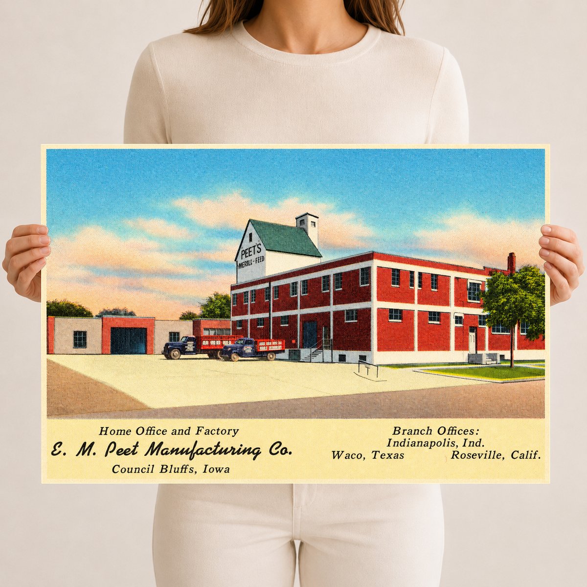Council Bluffs, IA: E. M. Peet Manufacturing Co., Home office and factory
