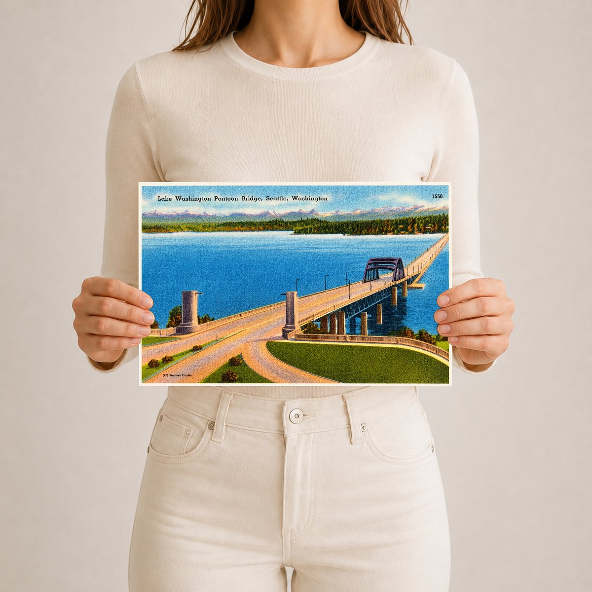 Seattle, WA: Lake Washington Pontoon Bridge