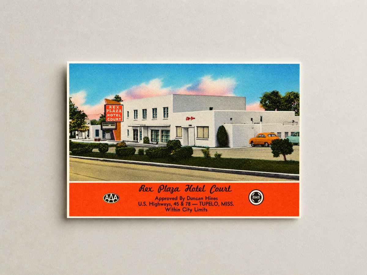 Tupelo, MS: Rex Plaza Hotel Court, U.S. Highways, 45 & 78 -- Tupelo