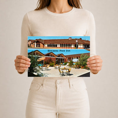 Cheyenne, WY: Hitching Post Inn, motor hotel and restaurant, 1600 West Lincolnway, Cheyenne, Wyoming 82001