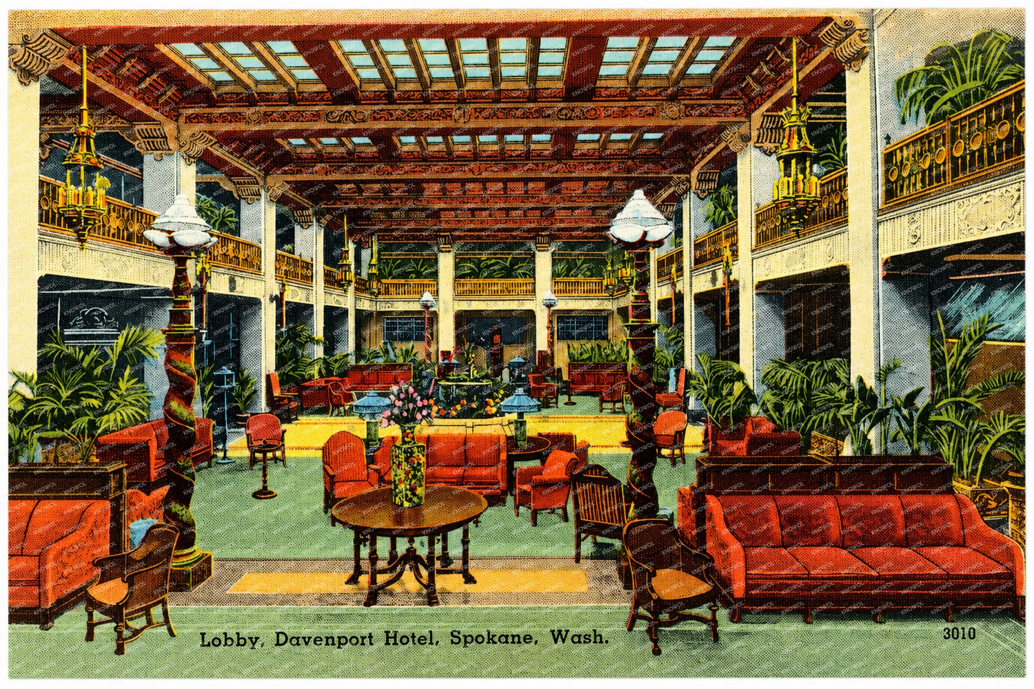 Spokane, WA: Lobby, Davenport Hotel