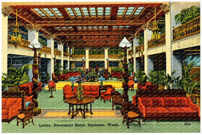 Spokane, WA: Lobby, Davenport Hotel