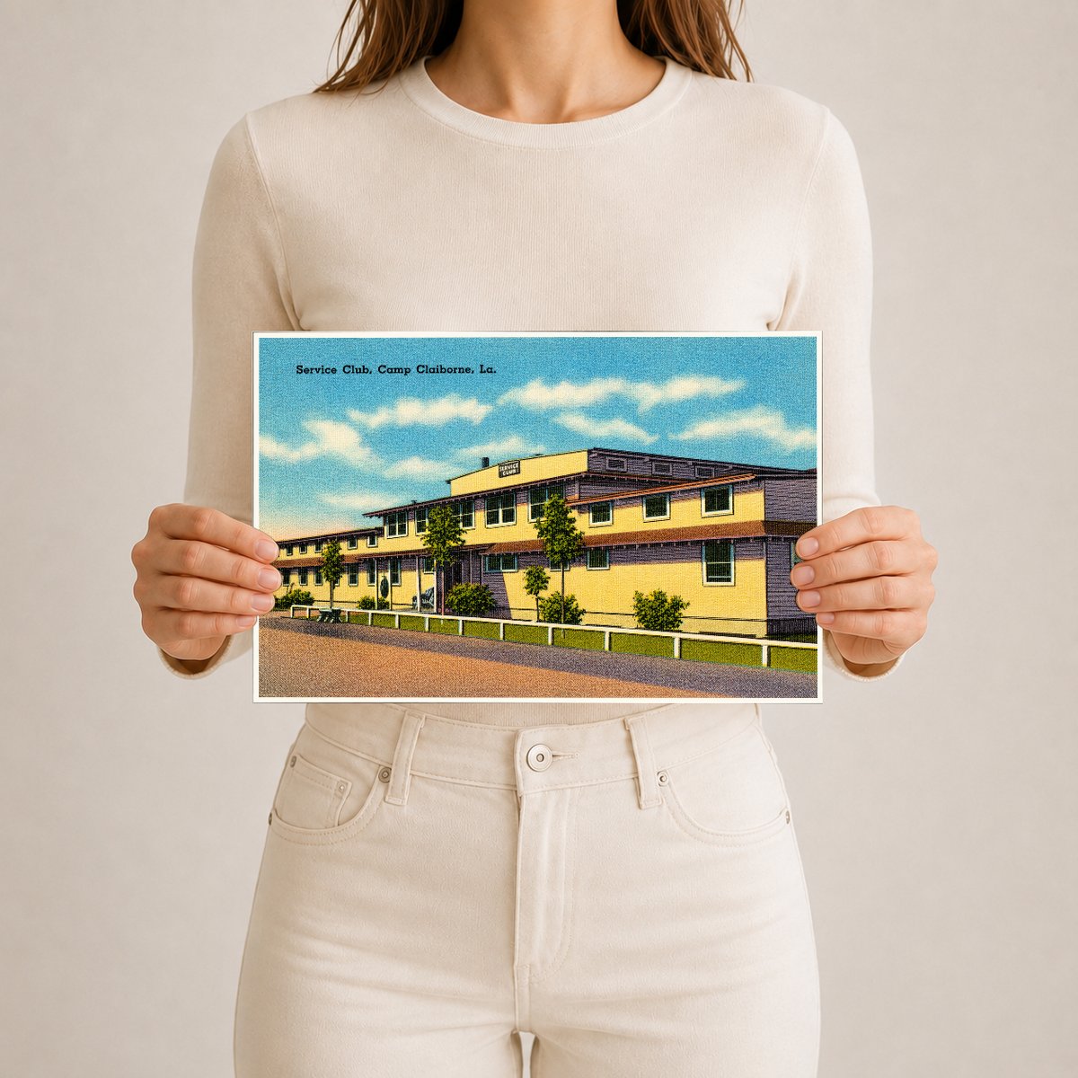 Forest Hill, LA: Service club, Camp Claiborne