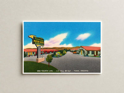 Yuma, AZ: Thunderbird Motor Hotel, 2855 Fourth Ave, U.S. hwy. 80 east