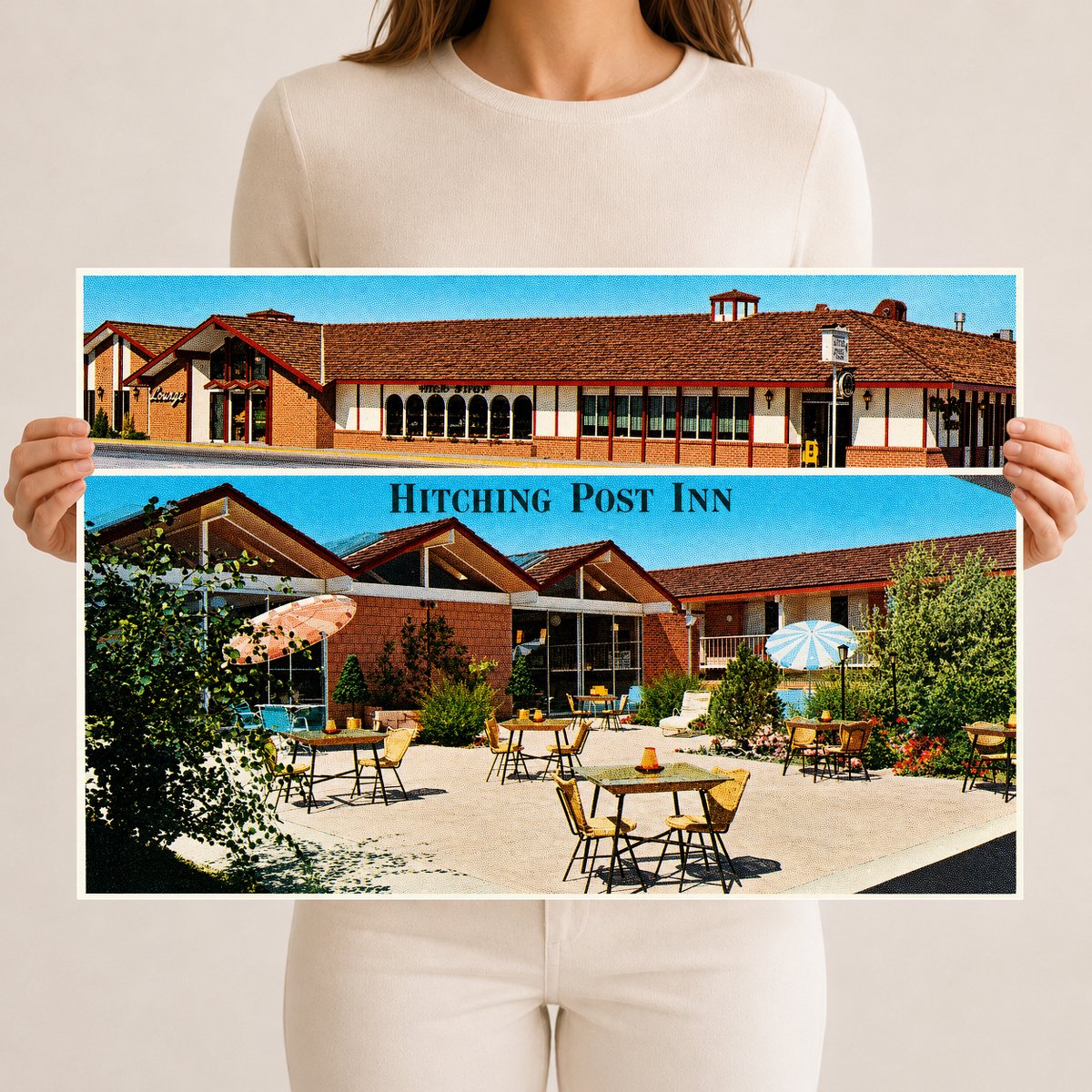 Cheyenne, WY: Hitching Post Inn, motor hotel and restaurant, 1600 West Lincolnway, Cheyenne, Wyoming 82001