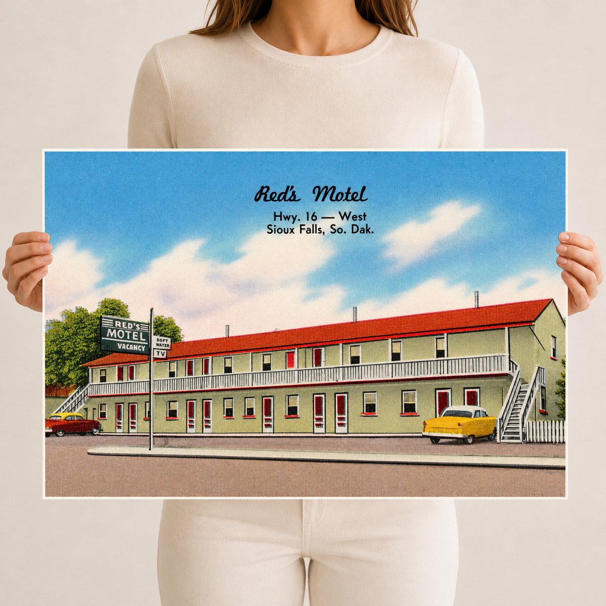 Sioux Falls, SD: Red's Motel, Hwy. 16 -- West, Sioux Falls, So. Dak.