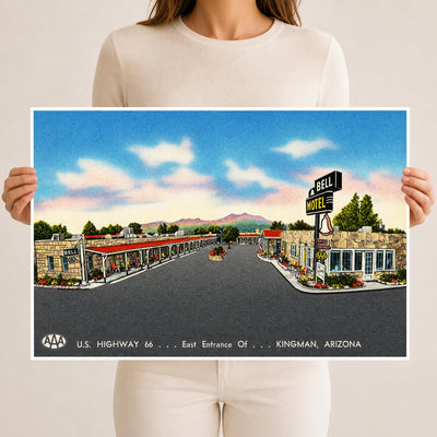 Kingman, AZ: Bell Motel, U.S. highway 66, east entrance of- Kingman